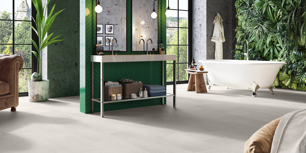 Invictus Maximus Dryback Groovy Granite – Alabaster – aranżacja