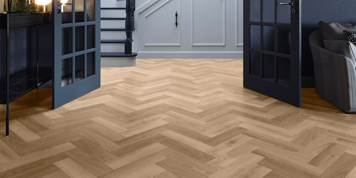Invictus Maximus Dryback Highland Oak Parquet – Sunrise – aranżacja