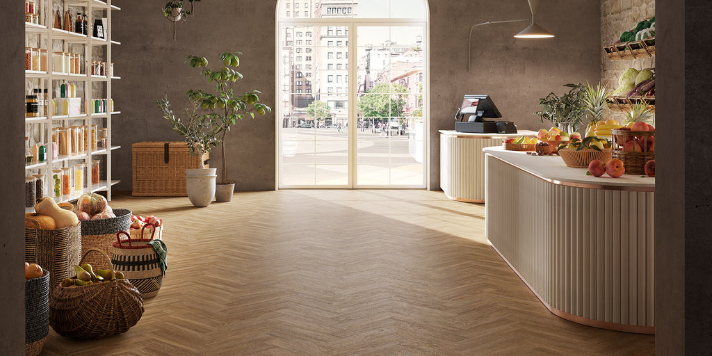 Invictus Maximus Dryback New England Oak Parquet – Toffee – aranżacja