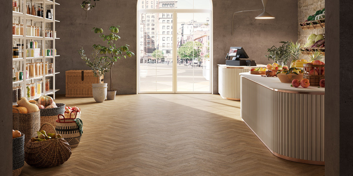 Invictus Maximus Dryback New England Oak Parquet – Toffee – aranżacja