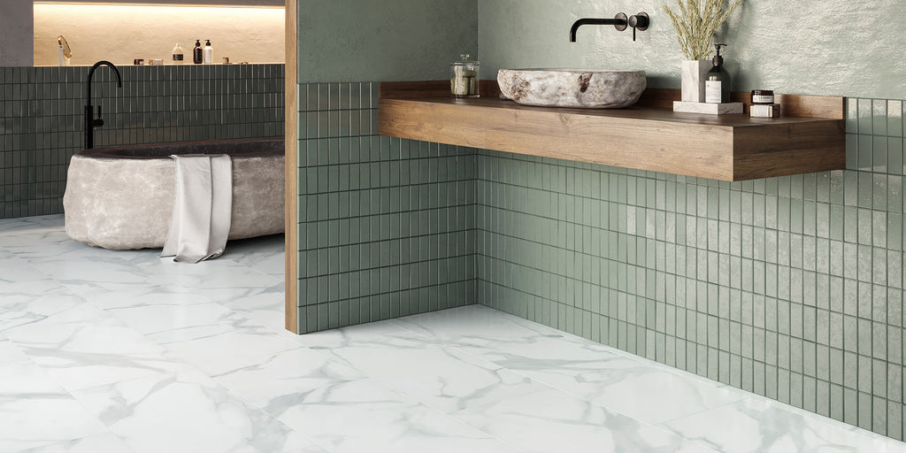 Invictus Primus Dryback Pure Marble – Snow – aranżacja