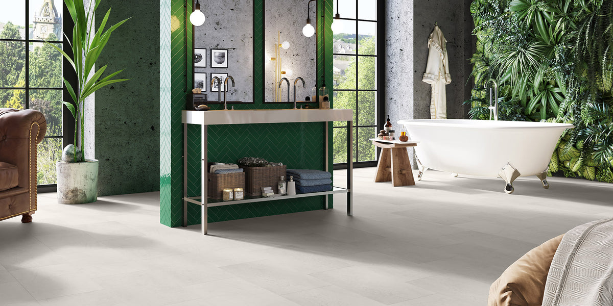 Invictus Maximus Click Groovy Granite – Alabaster – aranżacja